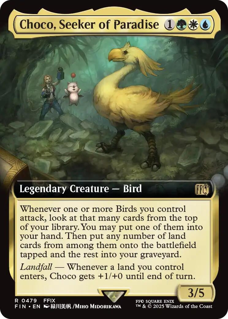 Image for Choco, Seeker of Paradise (Extended Art) (479) [FINAL FANTASY] - Magic: The Gathering