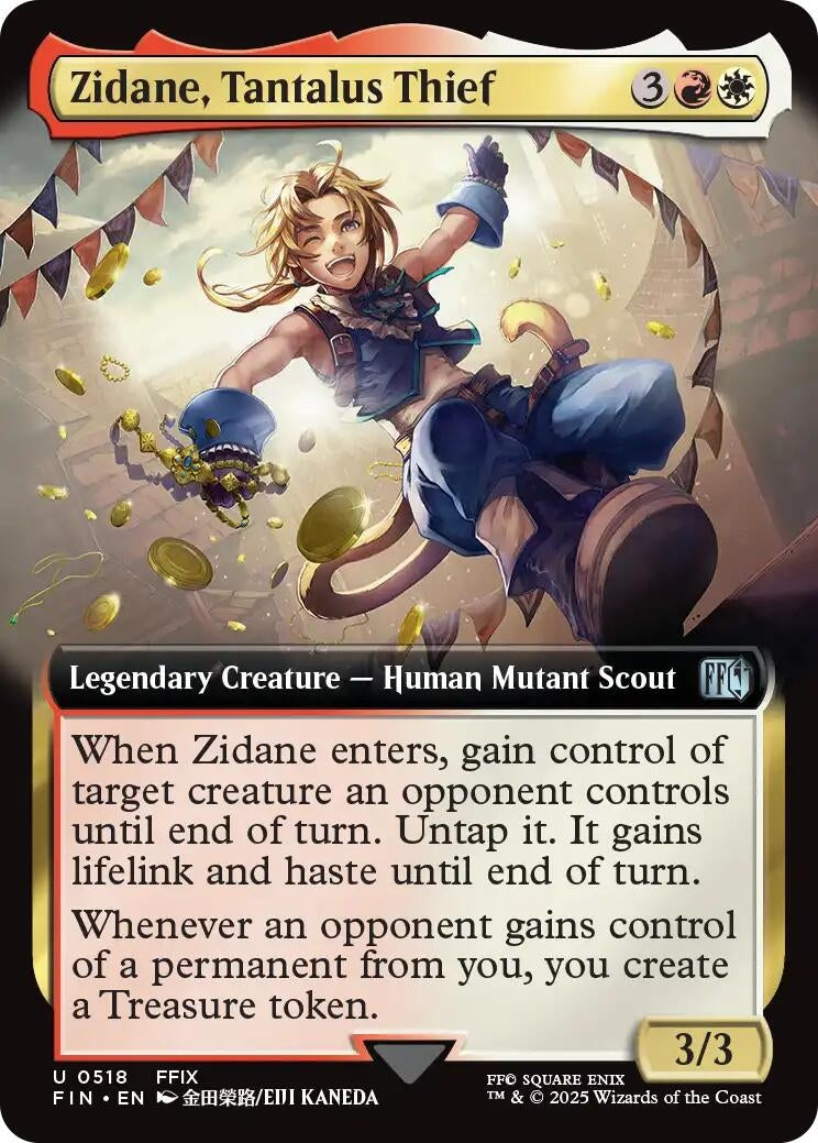 Image for Zidane, Tantalus Thief (Extended Art) (518) [FINAL FANTASY] - Magic: The Gathering