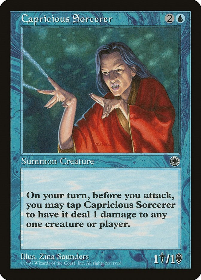 Image for Capricious Sorcerer [Portal] - Magic: The Gathering