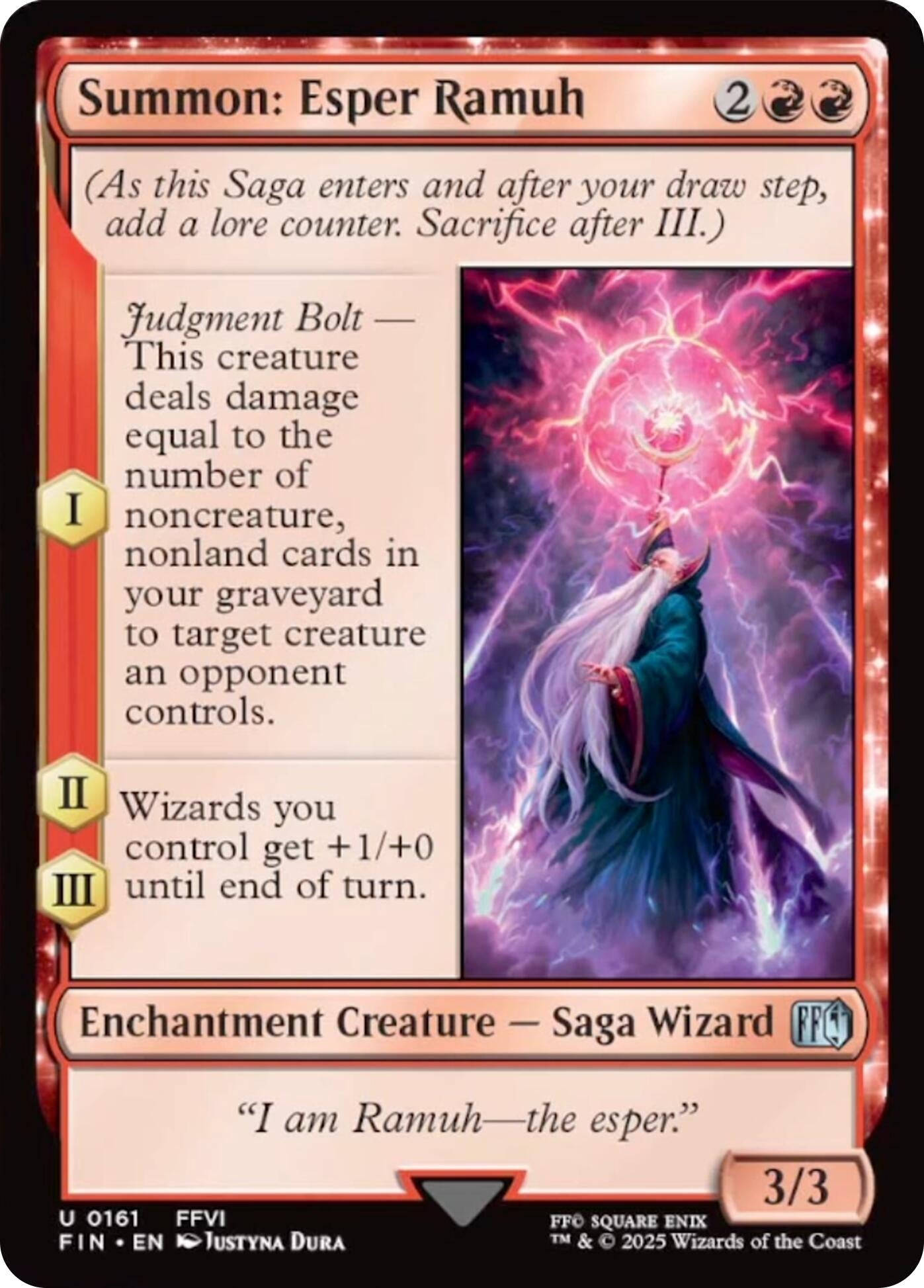 Image for Summon: Esper Ramuh (161) [FINAL FANTASY] - Magic: The Gathering