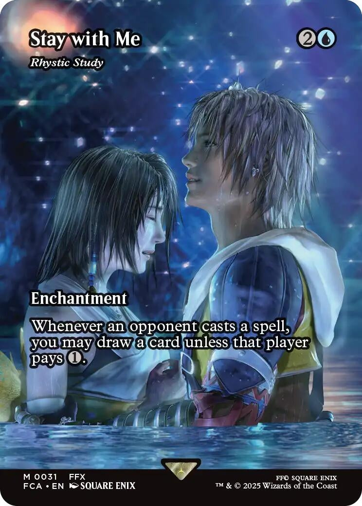 Image for Stay with Me - Rhystic Study (Showcase) (31) [FINAL FANTASY: Through the Ages] - Magic: The Gathering
