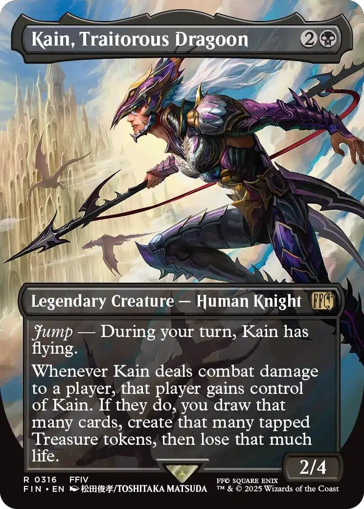 Image for Kain, Traitorous Dragoon (Borderless) (316) [FINAL FANTASY] - Magic: The Gathering