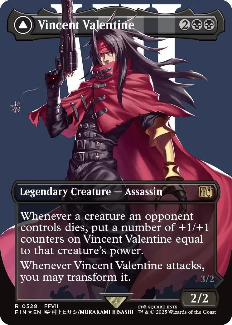Image for Vincent Valentine (Borderless) (Surge Foil) (528) [FINAL FANTASY] - Magic: The Gathering