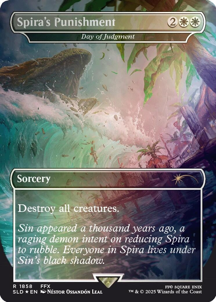 Image for Spira's Punishment - Day of Judgment (Rainbow Foil) (1858) [Secret Lair Drop Series] - Magic: The Gathering