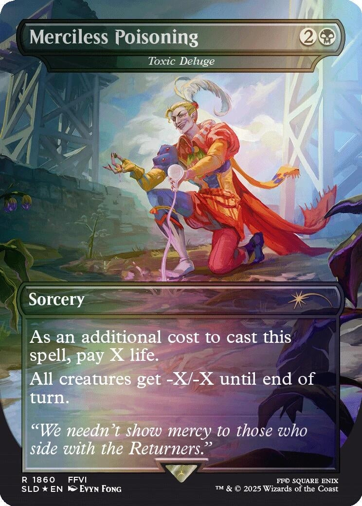 Image for Merciless Poisoning - Toxic Deluge (Rainbow Foil) (1860) [Secret Lair Drop Series] - Magic: The Gathering