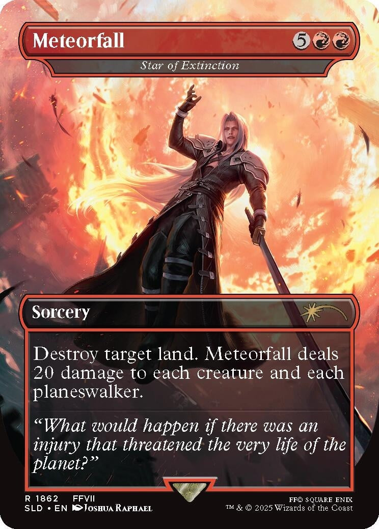 Image for Meteorfall - Star of Extinction (1862) [Secret Lair Drop Series] - Magic: The Gathering