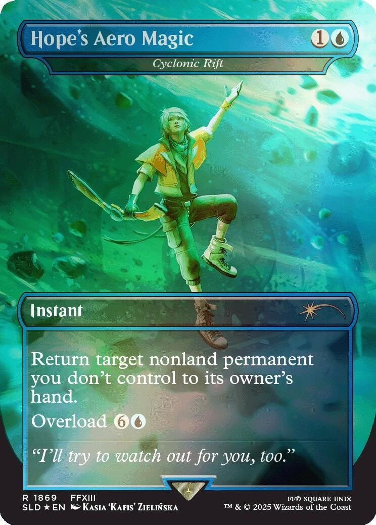 Image for Hope's Aero Magic - Cyclonic Rift (Rainbow Foil) (1869) [Secret Lair Drop Series] - Magic: The Gathering