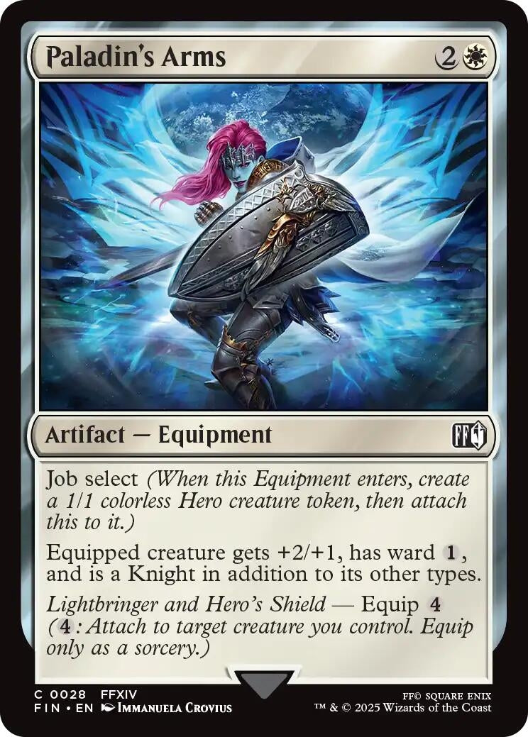 Image for Paladin's Arms (28) [FINAL FANTASY] - Magic: The Gathering