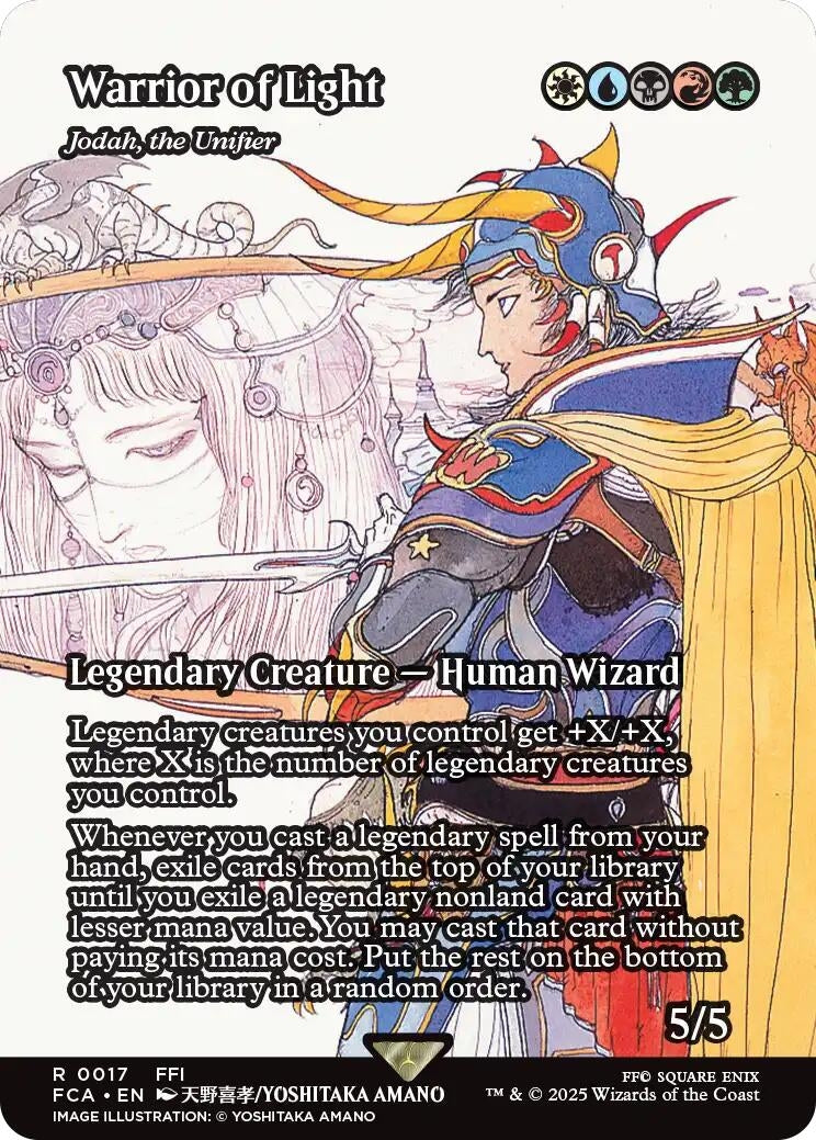 Image for Warrior of Light - Jodah, the Unifier (Showcase) (17) [FINAL FANTASY: Through the Ages] - Magic: The Gathering