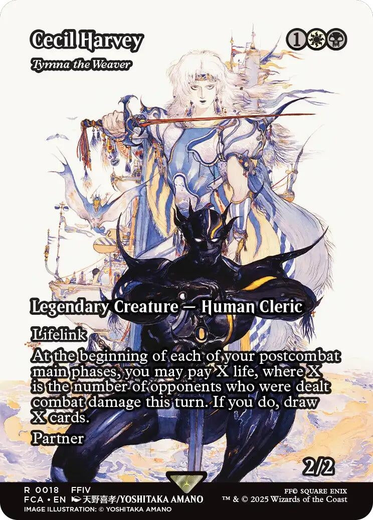 Image for Cecil Harvey - Tymna the Weaver (Showcase) (18) [FINAL FANTASY: Through the Ages] - Magic: The Gathering