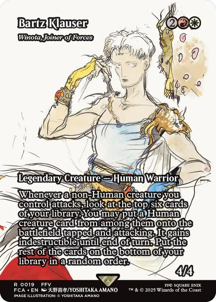 Image for Bartz Klauser - Winota, Joiner of Forces (Showcase) (19) [FINAL FANTASY: Through the Ages] - Magic: The Gathering