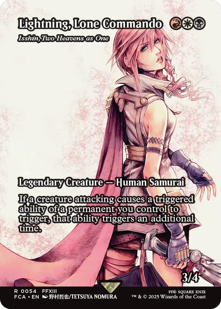 Image for Lightning, Lone Commando - Isshin, Two Heavens as One (Showcase) (54) [FINAL FANTASY: Through the Ages] - Magic: The Gathering