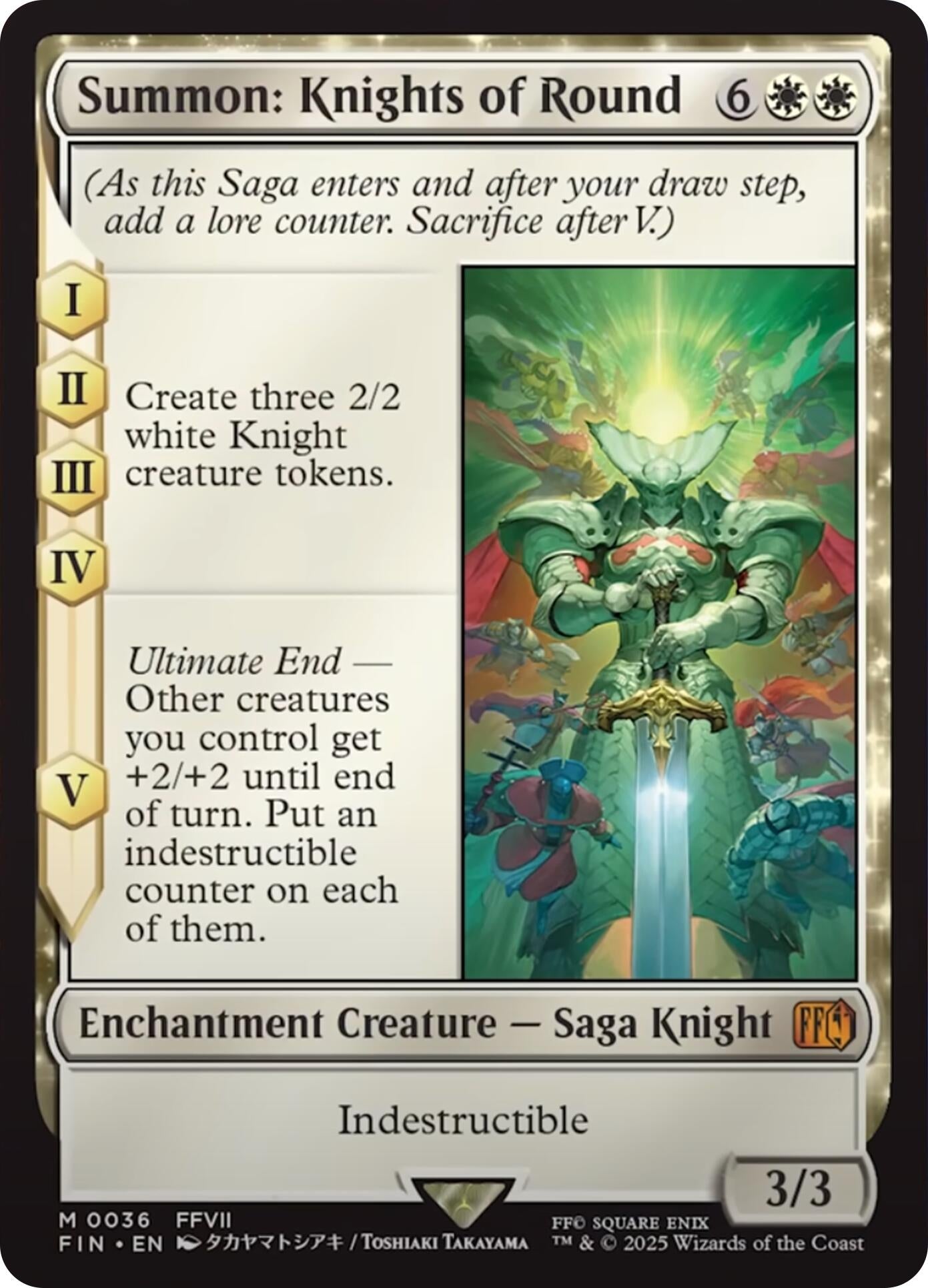 Image for Summon: Knights of Round (36) [FINAL FANTASY] - Magic: The Gathering