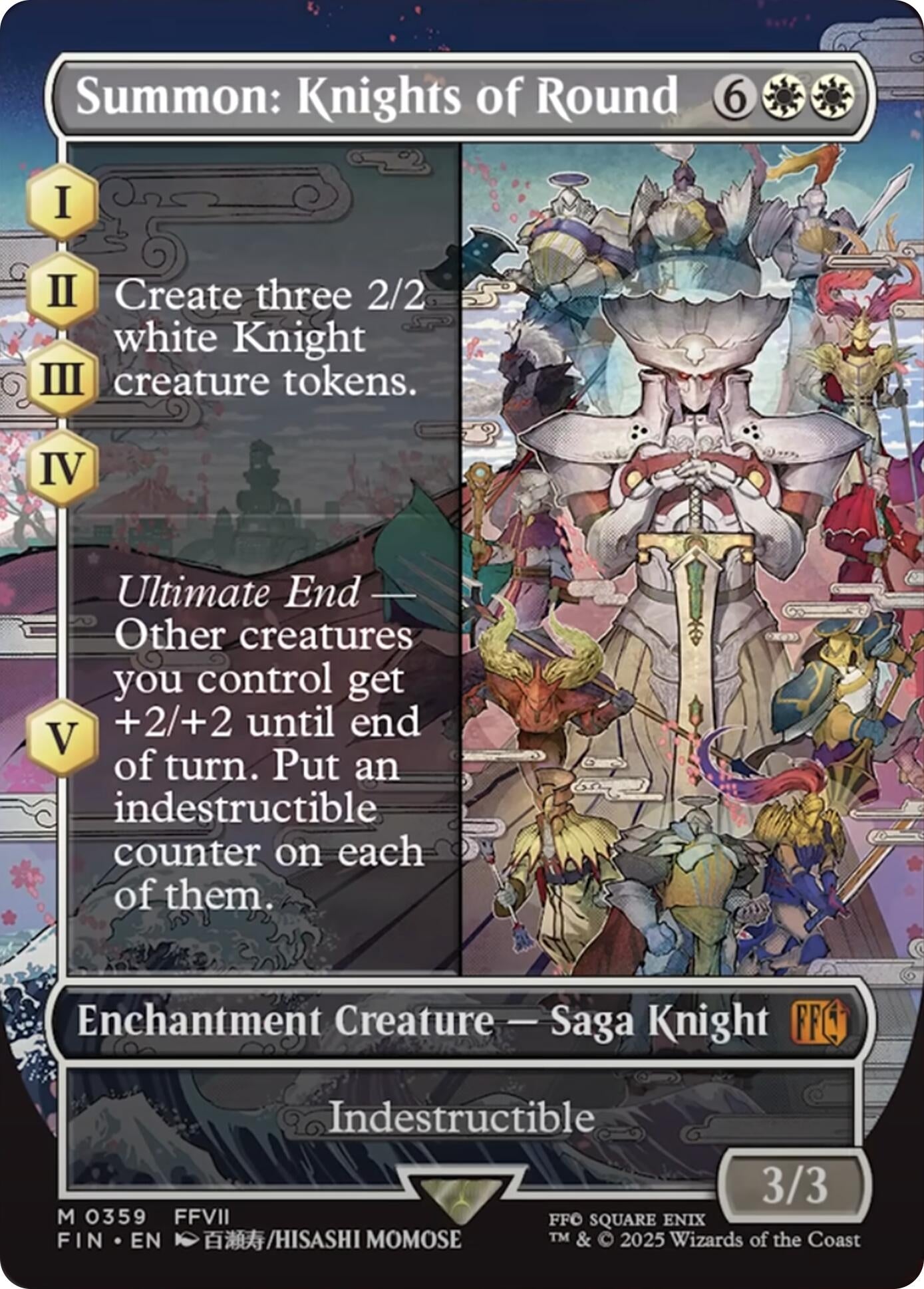 Image for Summon: Knights of Round (Borderless) (359) [FINAL FANTASY] - Magic: The Gathering