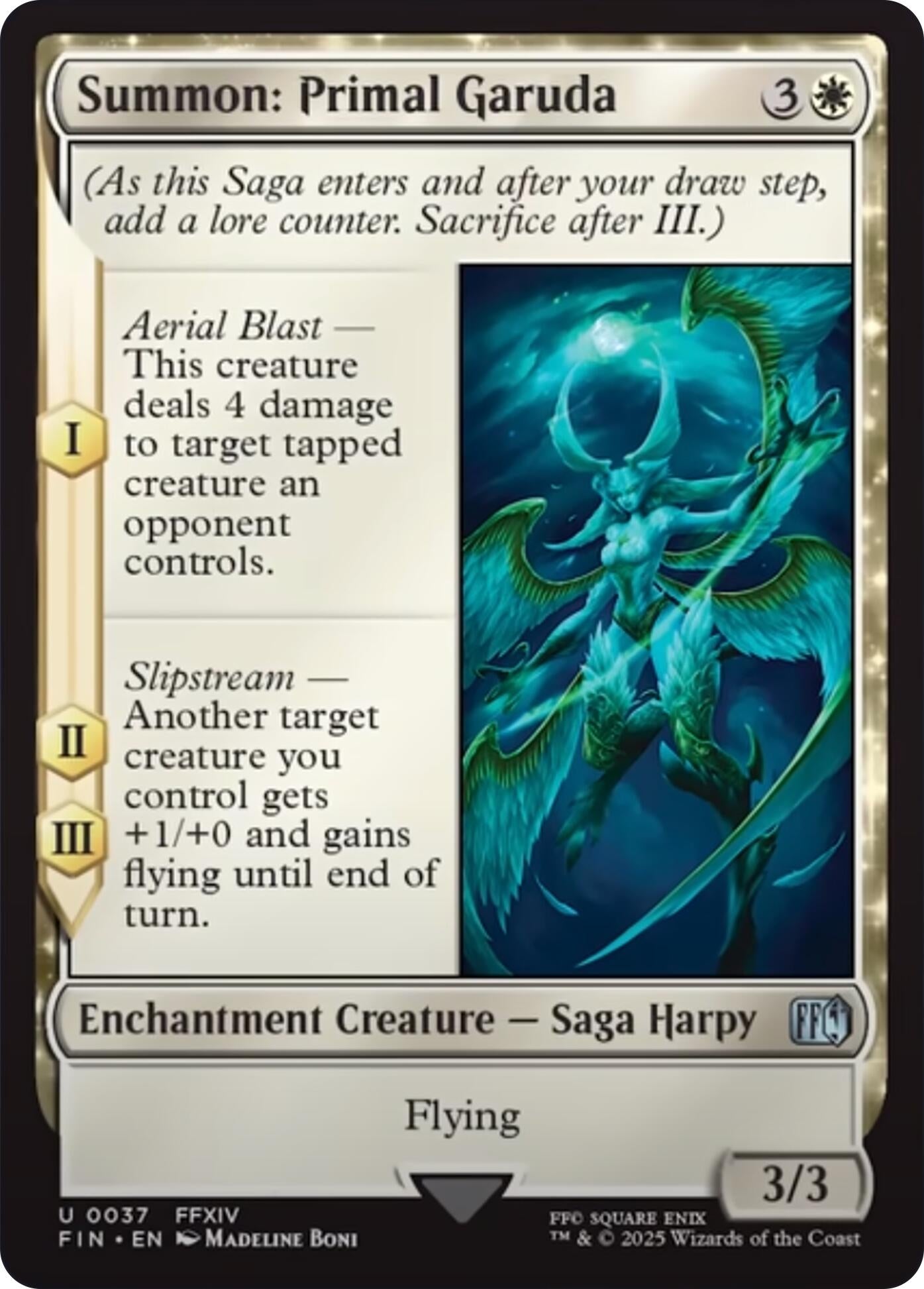 Image for Summon: Primal Garuda (37) [FINAL FANTASY] - Magic: The Gathering