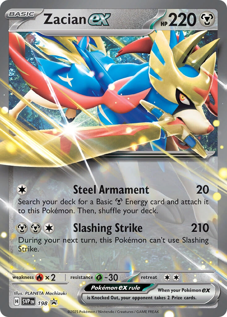 Image for Zacian ex - 198 (198) [SV: Scarlet & Violet Promo Cards] - Pokemon