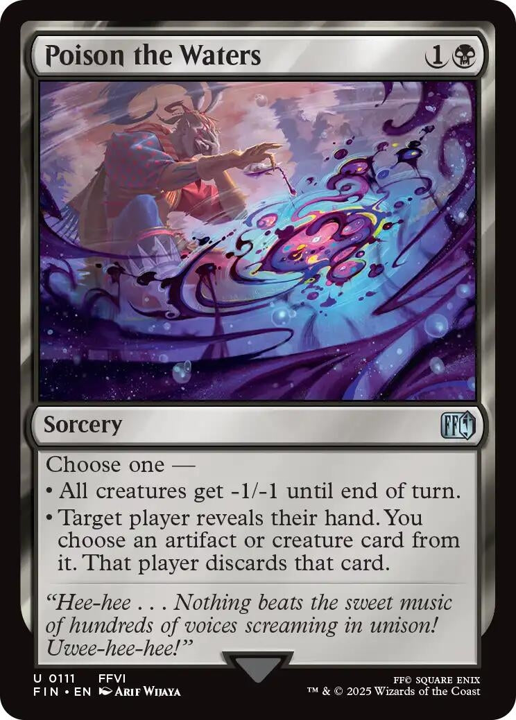 Image for Poison the Waters (111) [FINAL FANTASY] - Magic: The Gathering