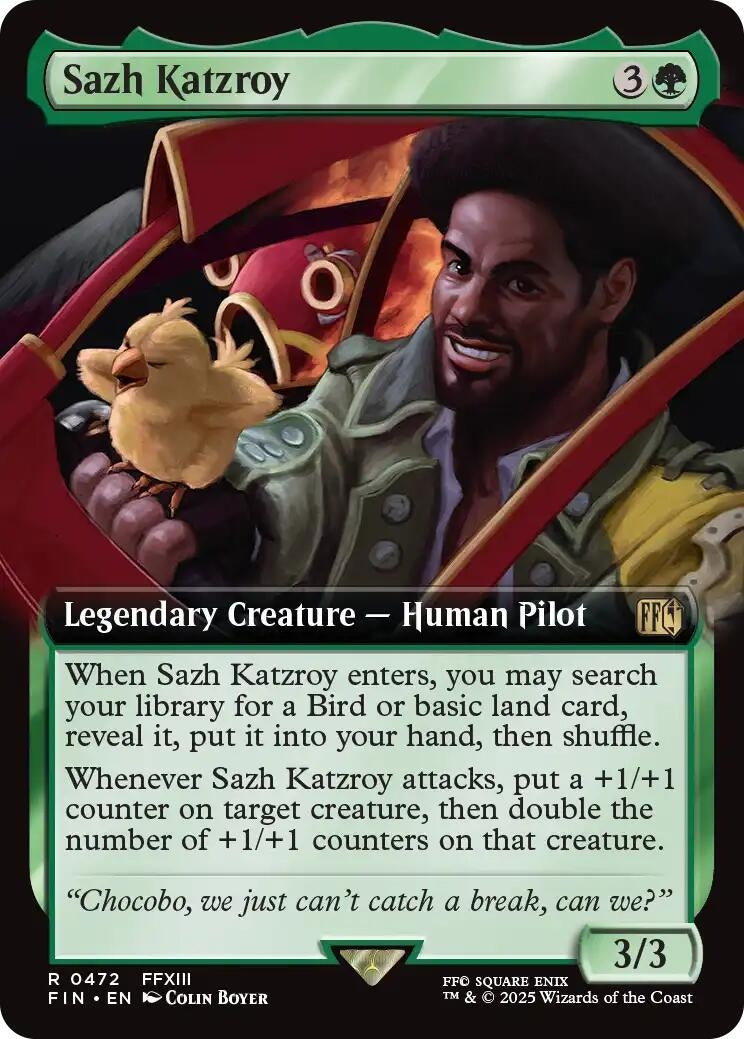 Image for Sazh Katzroy (Extended Art) (472) [FINAL FANTASY] - Magic: The Gathering