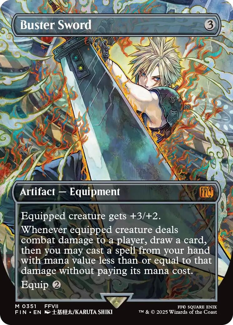 Image for Buster Sword (Borderless) (351) [FINAL FANTASY] - Magic: The Gathering