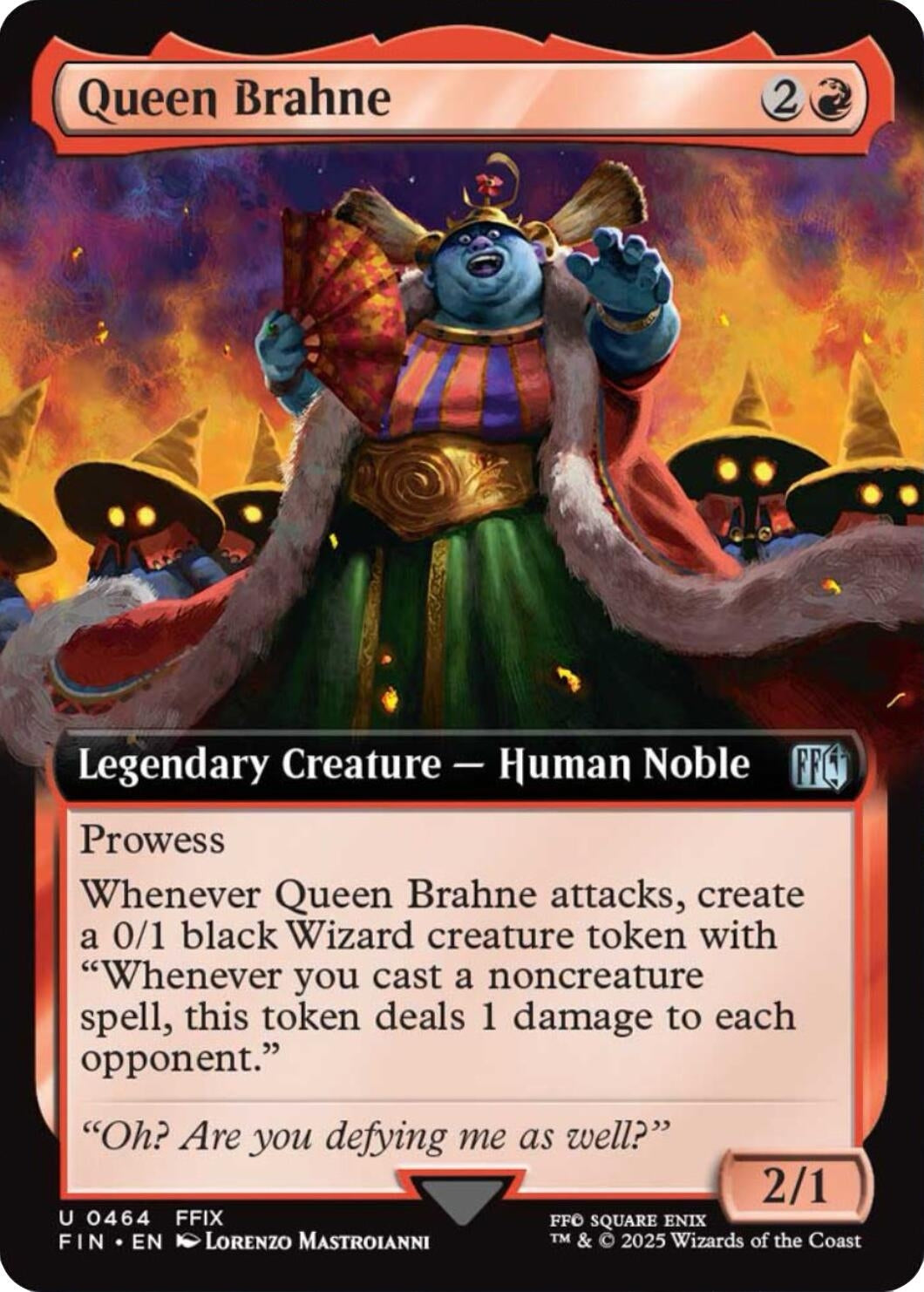 Image for Queen Brahne (Extended Art) (464) [FINAL FANTASY] - Magic: The Gathering