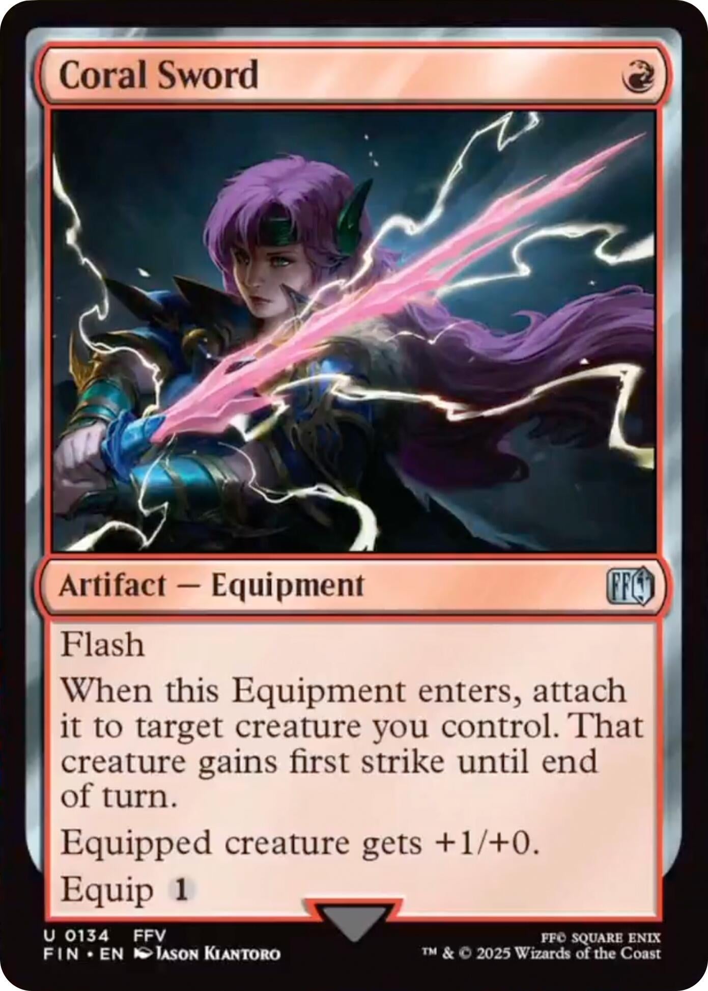 Image for Coral Sword (134) [FINAL FANTASY] - Magic: The Gathering
