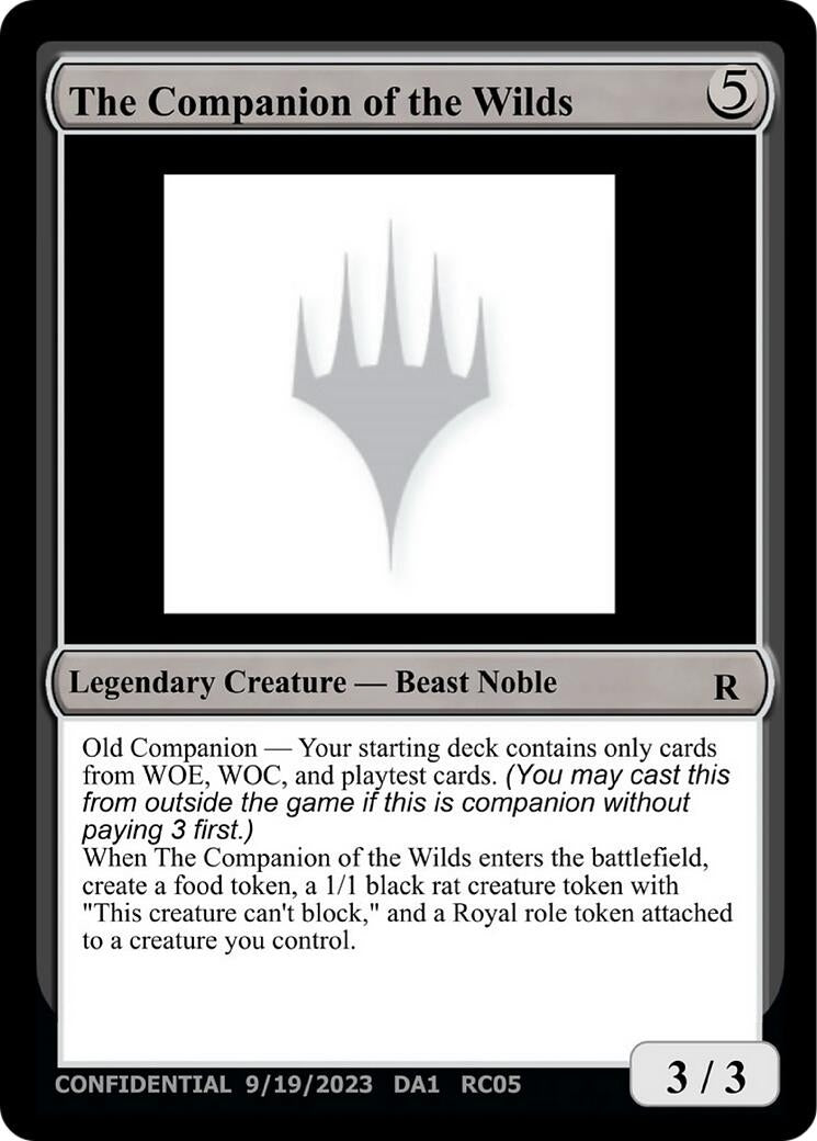 Image for The Companion of the Wilds [Un-Known Event Playtest Cards] - Magic: The Gathering