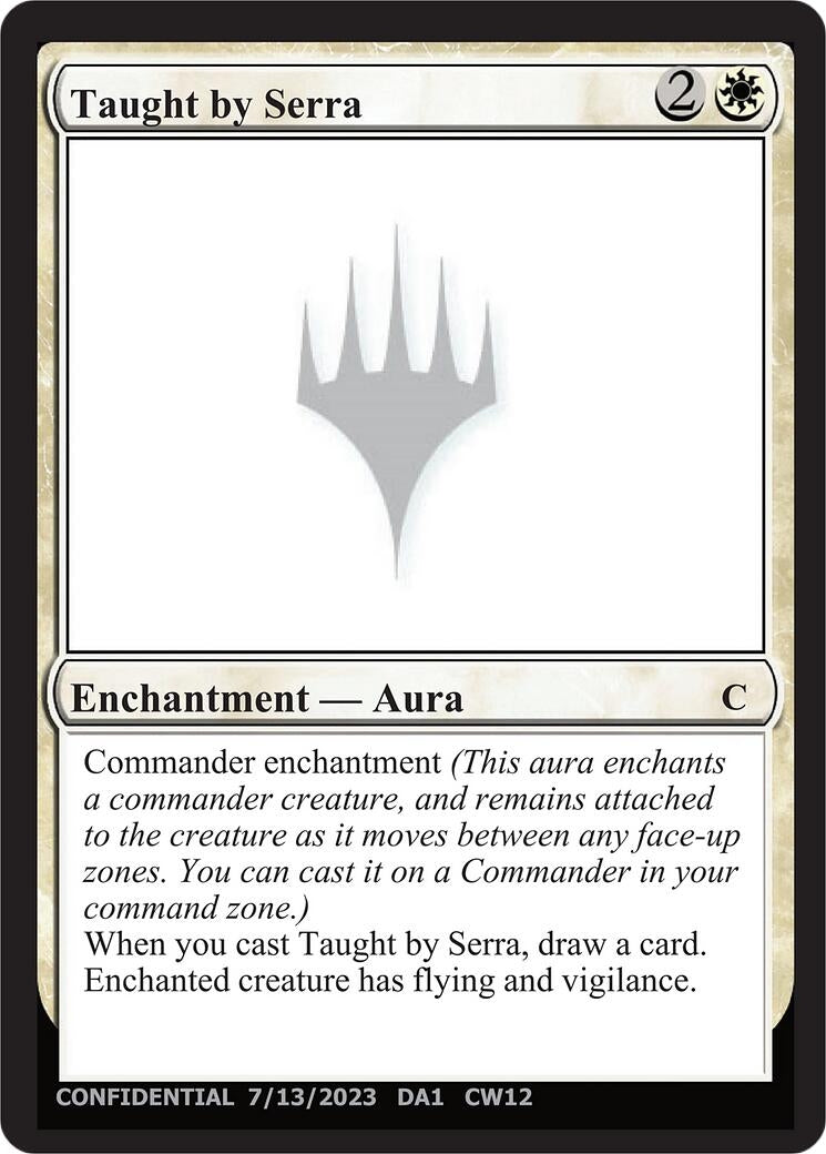 Image for Taught by Serra [Un-Known Event Playtest Cards] - Magic: The Gathering