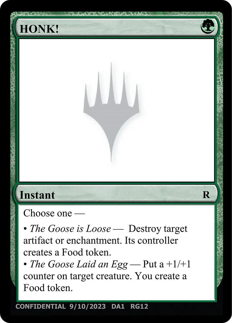 Image for HONK! [Un-Known Event Playtest Cards] - Magic: The Gathering