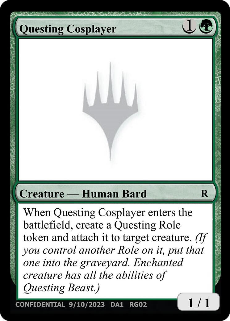 Image for Questing Cosplayer [Un-Known Event Playtest Cards] - Magic: The Gathering