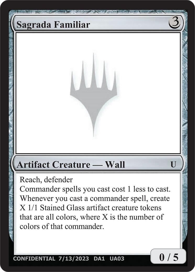 Image for Sagrada Familiar [Un-Known Event Playtest Cards] - Magic: The Gathering