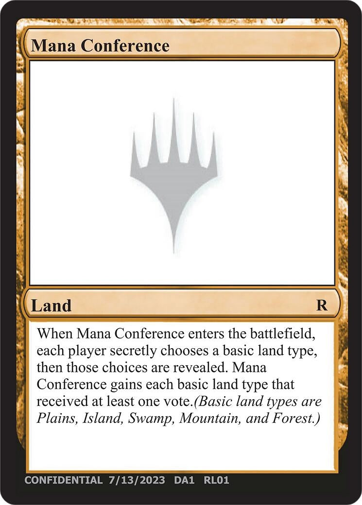 Image for Mana Conference [Un-Known Event Playtest Cards] - Magic: The Gathering