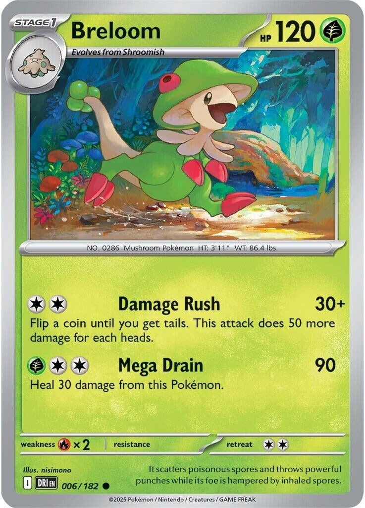 Image for Breloom (006/182) [SV10: Destined Rivals] - Pokemon