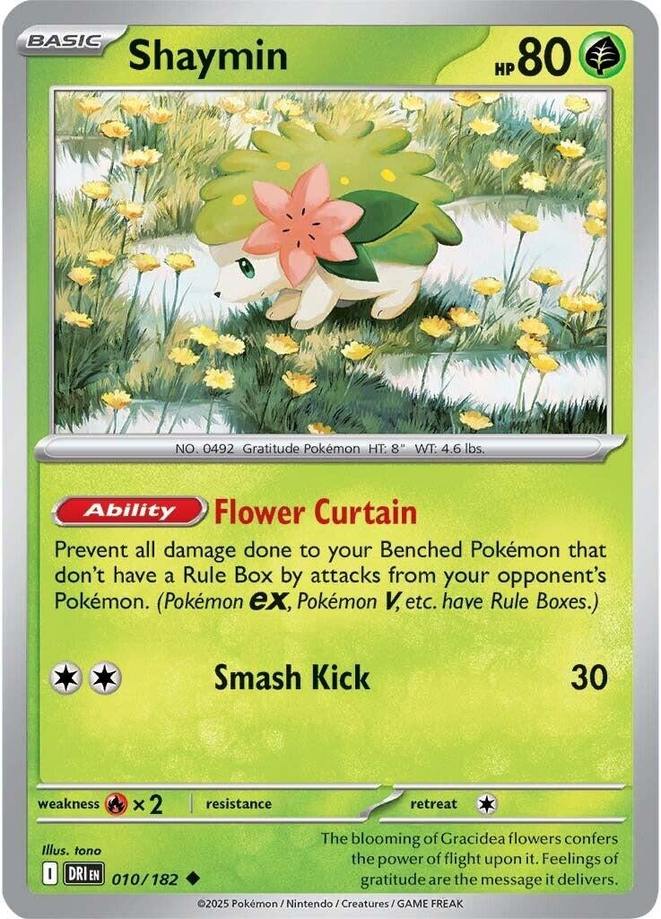 Image for Shaymin (010/182) [SV10: Destined Rivals] - Pokemon