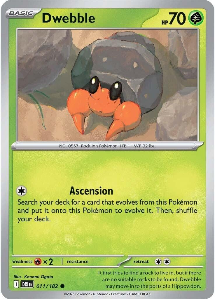 Image for Dwebble (011/182) [SV10: Destined Rivals] - Pokemon