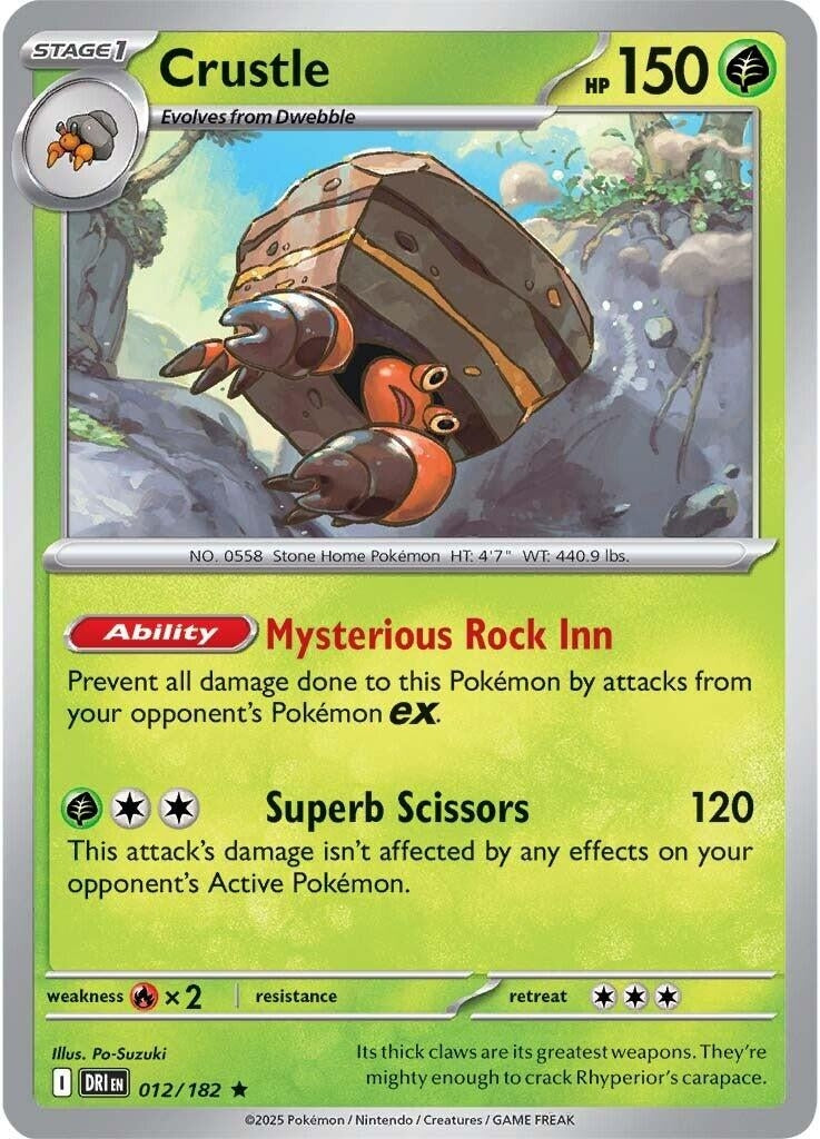 Image for Crustle (012/182) [SV10: Destined Rivals] - Pokemon