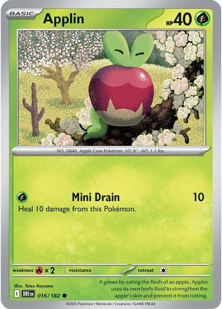 Image for Applin (016/182) [SV10: Destined Rivals] - Pokemon