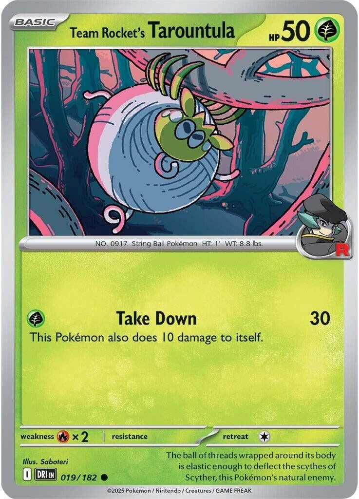 Image for Team Rocket's Tarountula (019/182) [SV10: Destined Rivals] - Pokemon
