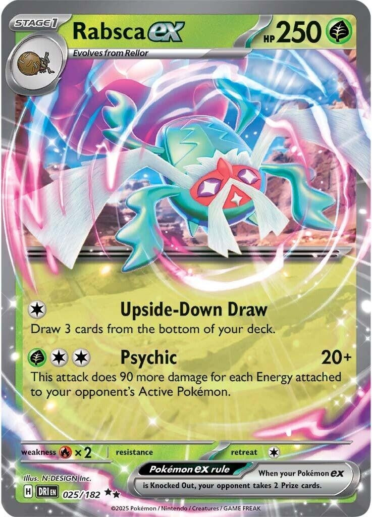 Image for Rabsca ex (025/182) [SV10: Destined Rivals] - Pokemon