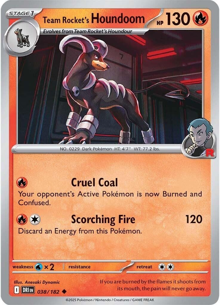 Image for Team Rocket's Houndoom (038/182) [SV10: Destined Rivals] - Pokemon