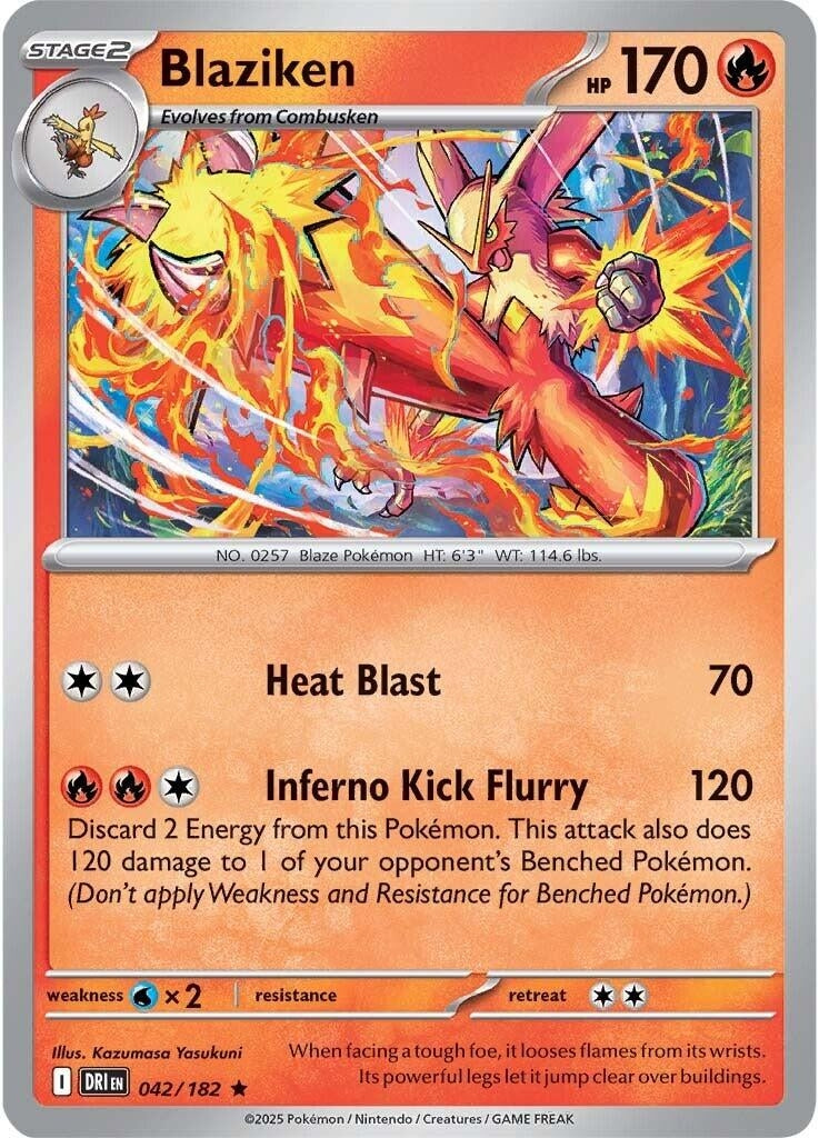 Image for Blaziken (042/182) [SV10: Destined Rivals] - Pokemon
