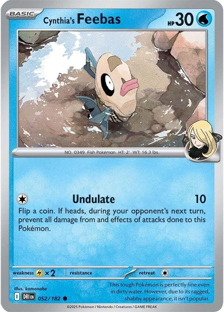 Image for Cynthia's Feebas (052/182) [SV10: Destined Rivals] - Pokemon