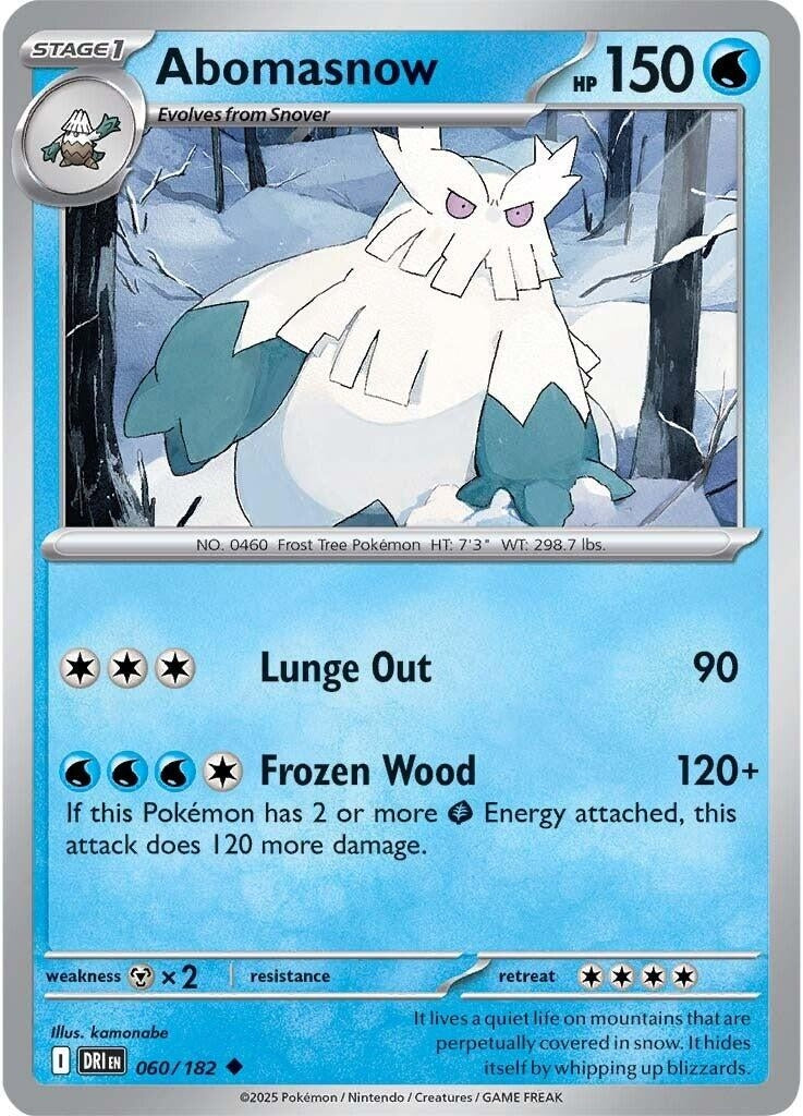 Image for Abomasnow (060/182) [SV10: Destined Rivals] - Pokemon