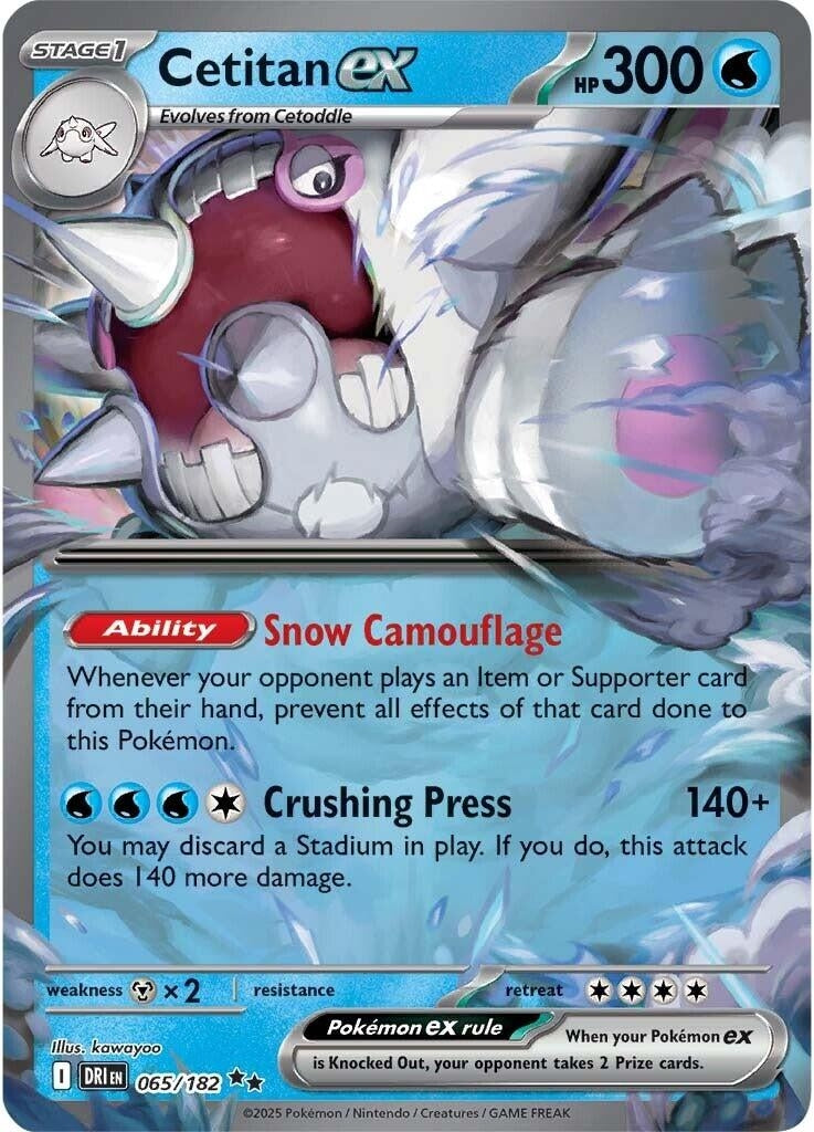 Image for Cetitan ex (065/182) [SV10: Destined Rivals] - Pokemon
