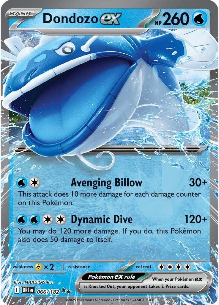 Image for Dondozo ex (066/182) [SV10: Destined Rivals] - Pokemon