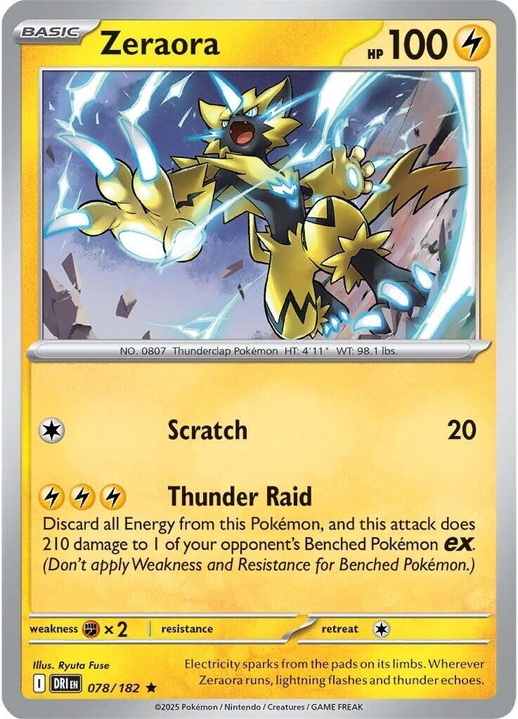 Image for Zeraora (078/182) [SV10: Destined Rivals] - Pokemon