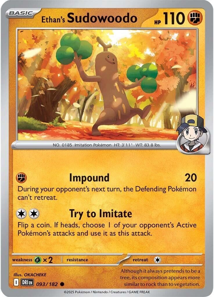 Image for Ethan's Sudowoodo (093/182) [SV10: Destined Rivals] - Pokemon