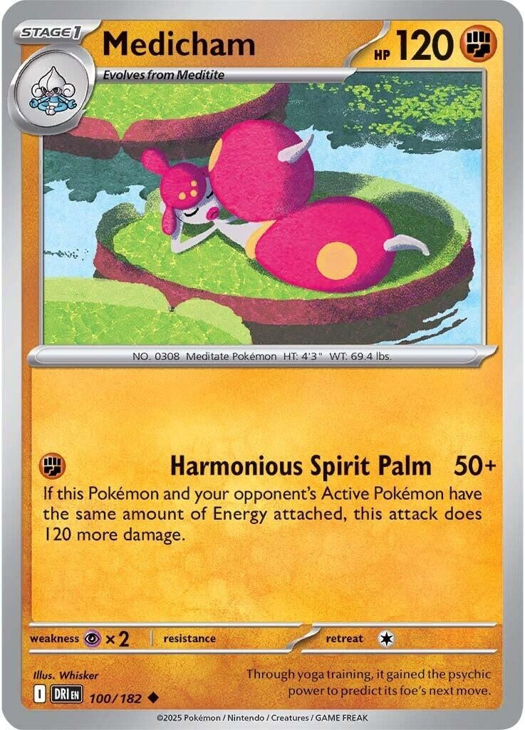 Image for Medicham (100/182) [SV10: Destined Rivals] - Pokemon