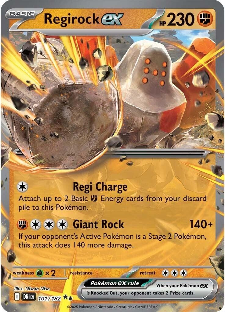 Image for Regirock ex (101/182) [SV10: Destined Rivals] - Pokemon