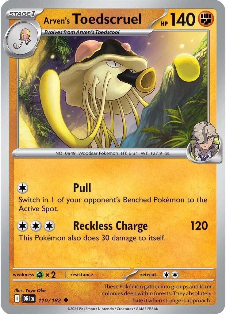 Image for Arven's Toedscruel (110/182) [SV10: Destined Rivals] - Pokemon