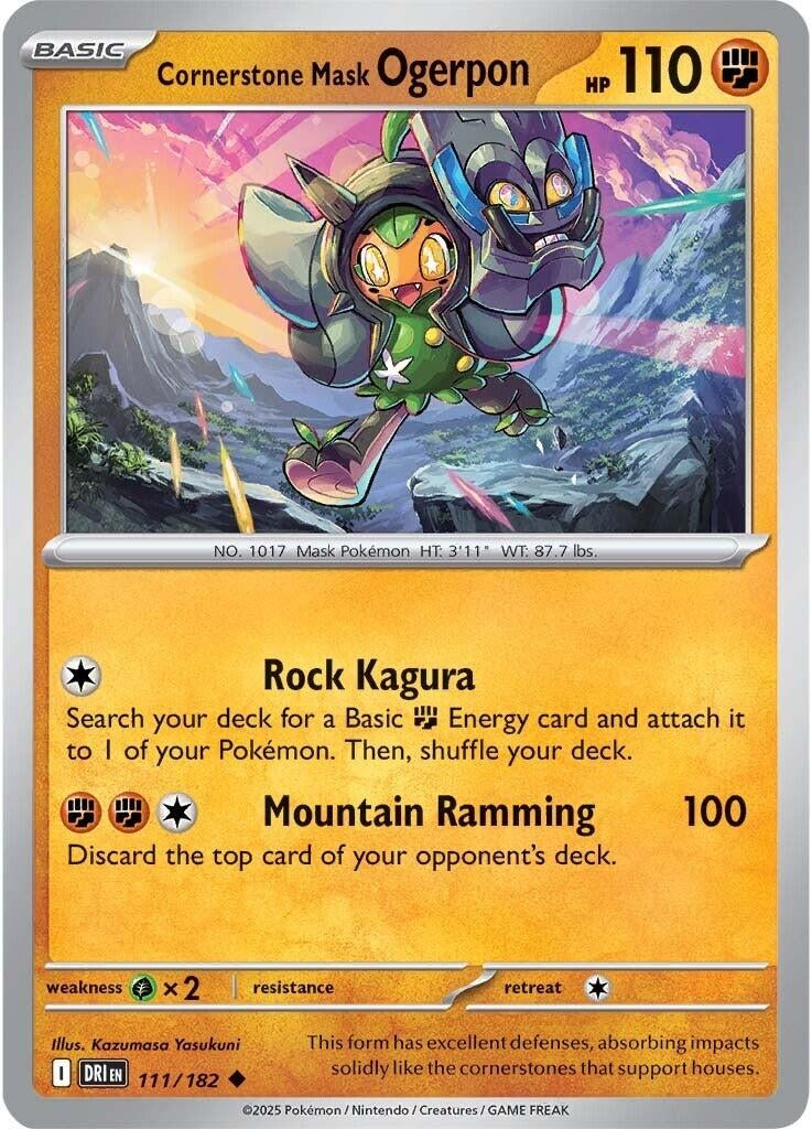 Image for Cornerstone Mask Ogerpon (111/182) [SV10: Destined Rivals] - Pokemon
